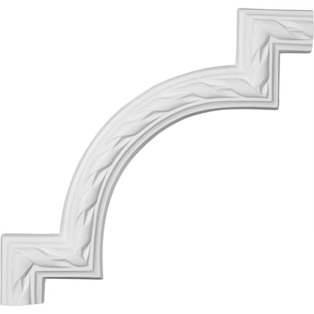 Ekena Millwork 11 3/8"W x 11 3/4"H Jackson French Ribbon Panel Moulding Corner (matches moulding PML01X00JA) PML11X11JA